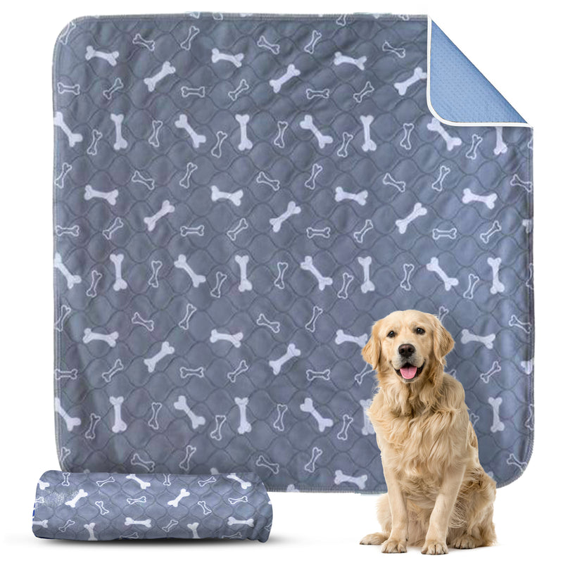 Grey Accident Proof Dog Mat | Premium Reusable Puppy Pads - Dry Paws