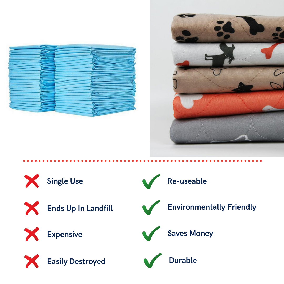 Save money and reduce the waste of disposable pads.